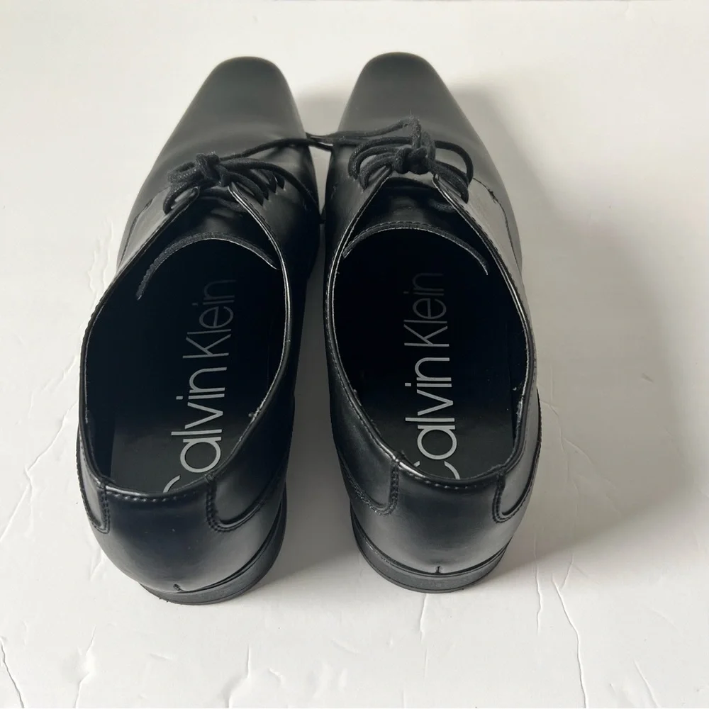 Calvin Klein Brodie Oxford Classic Men Dress Shoe, Size 13M,‎ Black, Like New